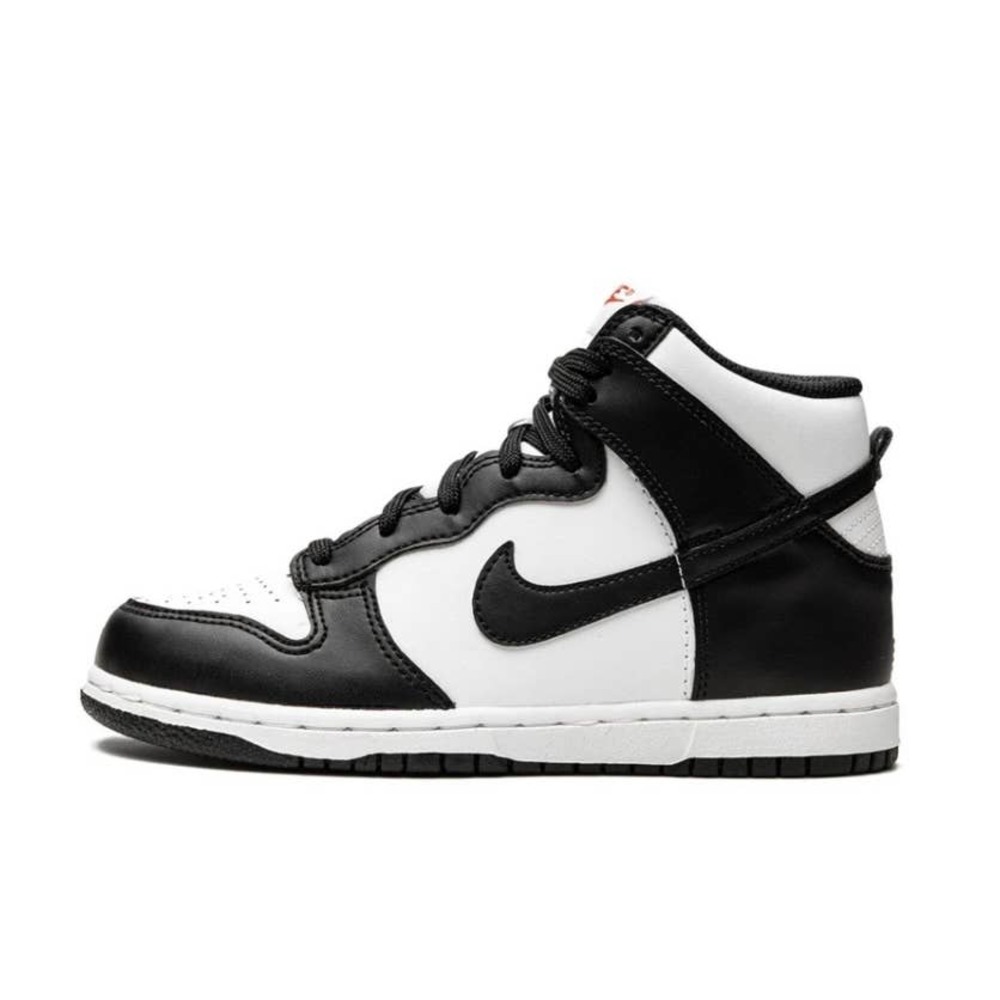 Nike Dunk High Black/White Panda Dunks Kids Size 2Y NEW - Picture 1 of 10